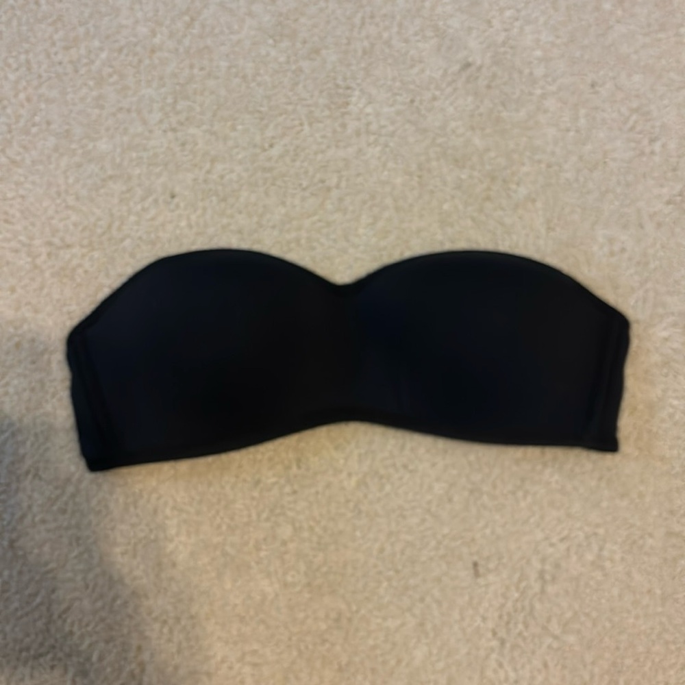 Victoria Secret PINK Black Strapless Bra